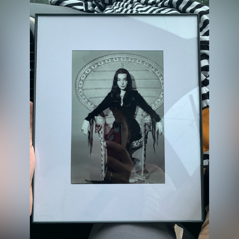 Photo print of Morticia Addams. Beautiful for Halloween mantle